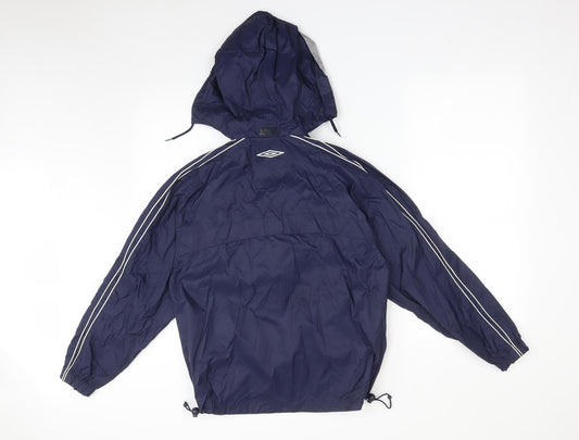 Umbro Boys Blue Overcoat Coat Size L