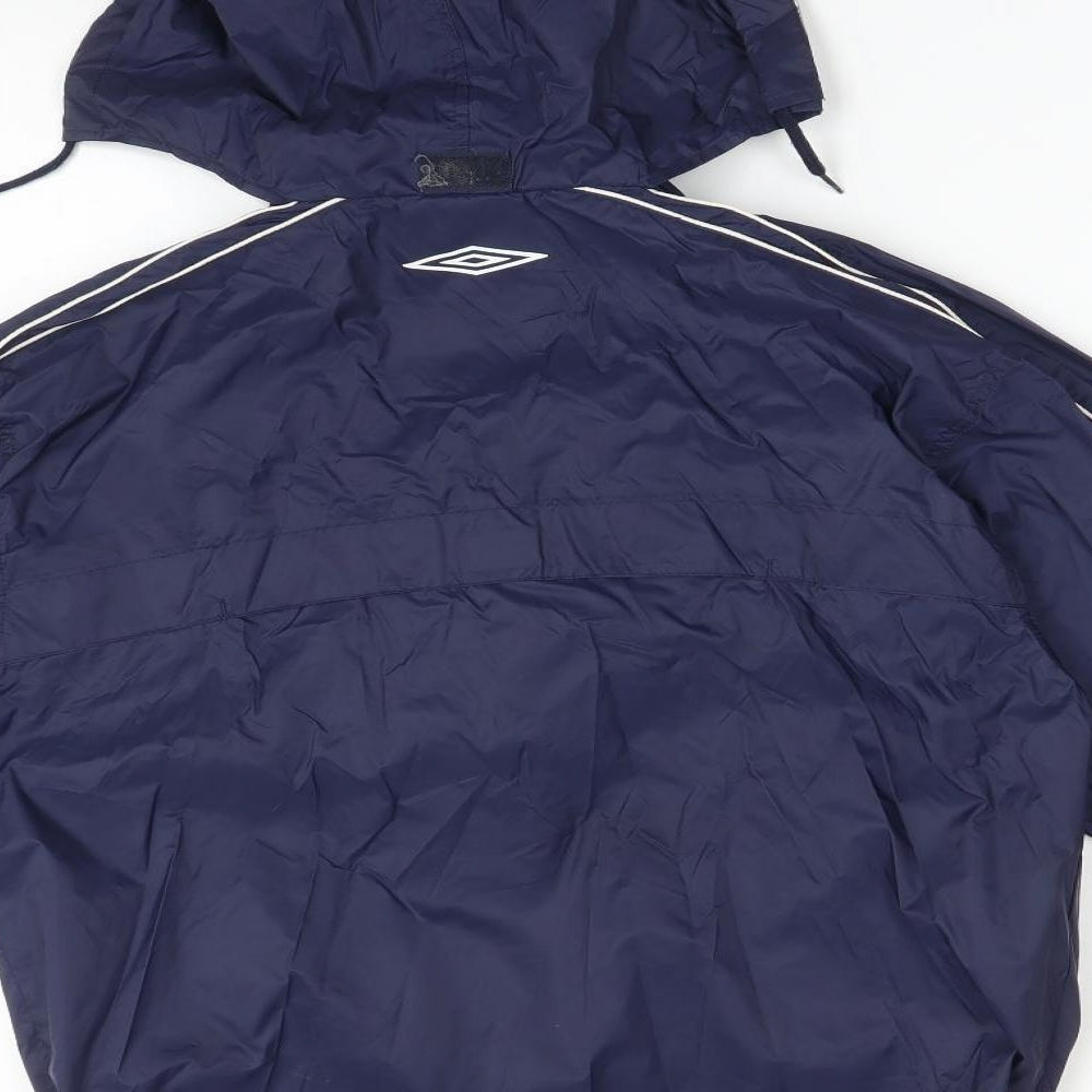 Umbro Boys Blue Overcoat Coat Size L