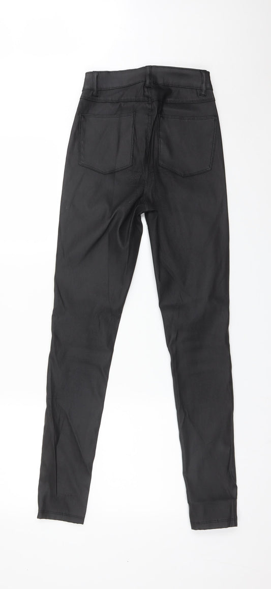 DENIM CO Womens Black Polyester Skinny Jeans Size 4 L28 in Regular