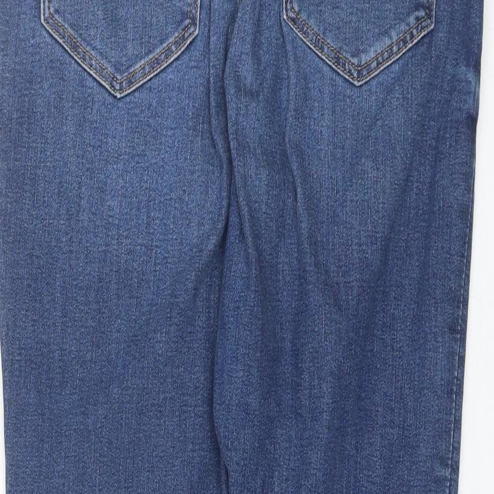 H&M Womens Blue Cotton Skinny Jeans Size M L29 in Regular