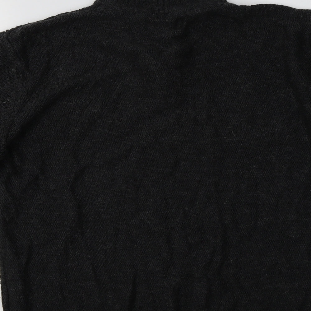 Matalan Mens Grey Collared Acrylic Henley Jumper Size L