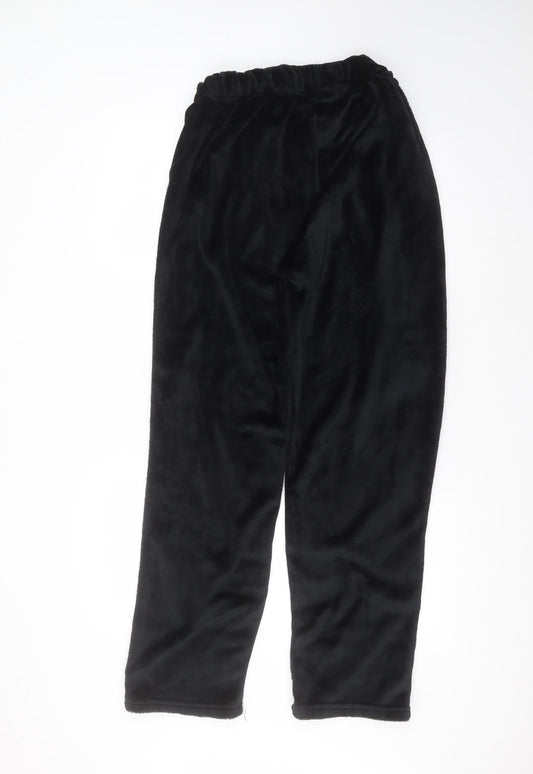 Avenue Womens Black Polyester Trousers Size L L29 in Regular