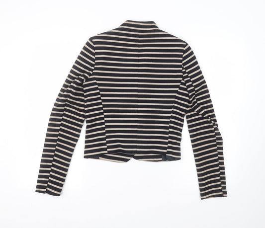 Dorothy Perkins Womens Beige Striped Jacket Size 6