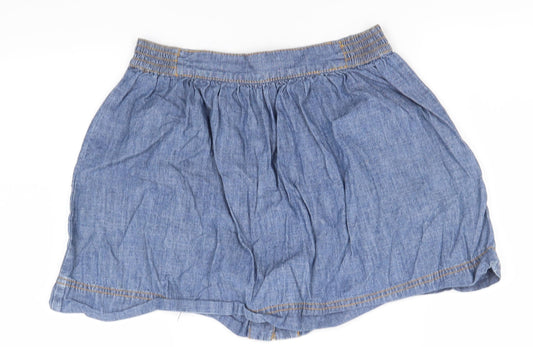 Preworn Womens Blue A-Line Skirt