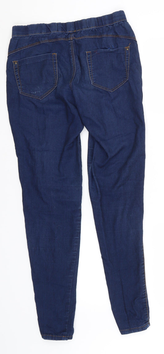 Denim & Co. Womens Blue Cotton Jegging Jeans Size 8 L30 in Regular