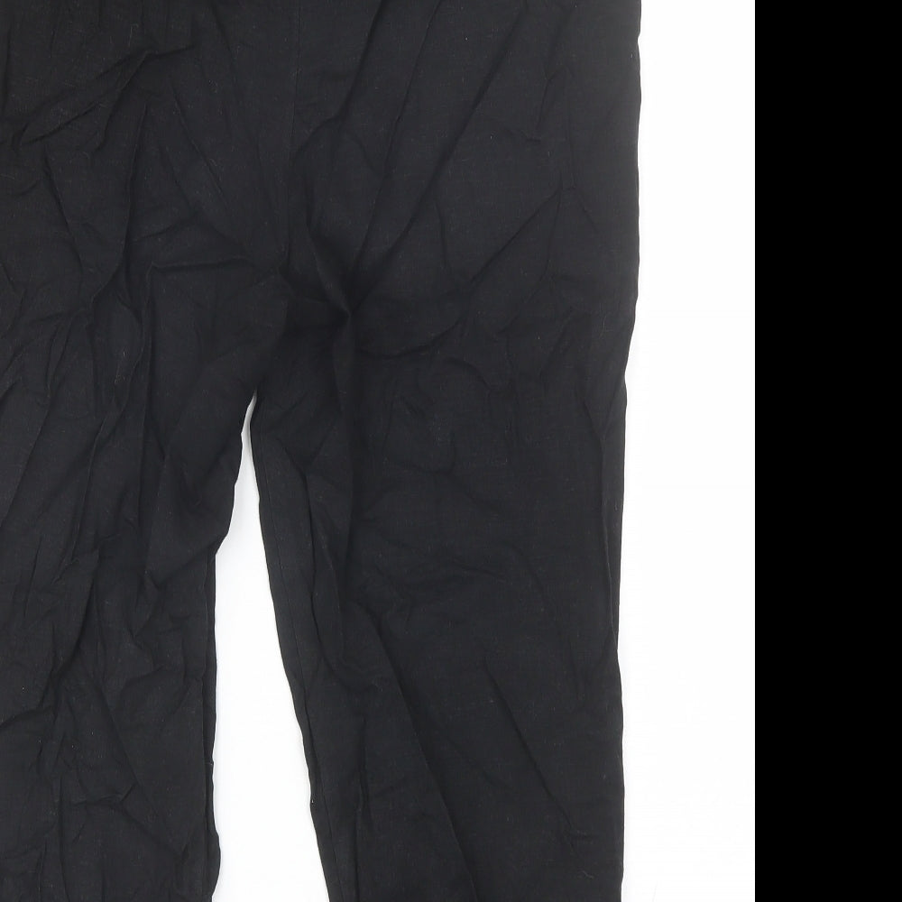 Papaya Womens Black Viscose Cut-Off Shorts Size 10 L18 in Regular