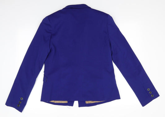 Frime Collection Womens Blue Polyester Jacket Suit Jacket Size XL - Mid Blue