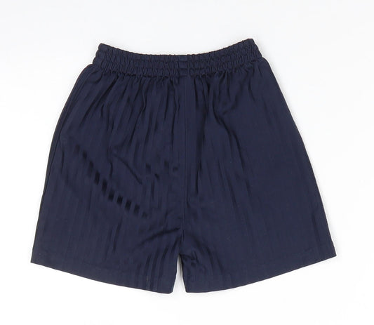 PEP & CO Boys Blue Striped Polyester Utility Shorts Size 3-4 Years Regular - Self colour stripe