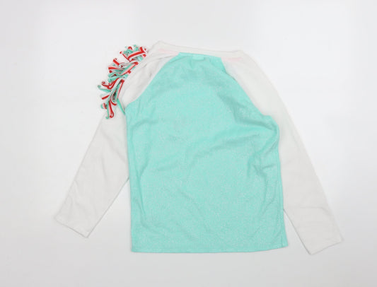Cat & Jack Girls Multicoloured Polyester Top Pyjama Top Size 11 Years - Unicorn
