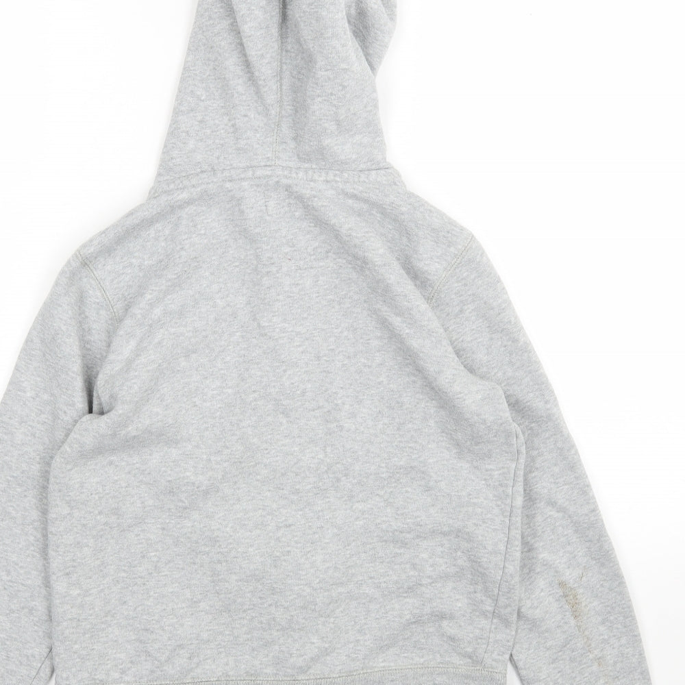 Gap Girls Grey Cotton Full Zip Hoodie Size 12-13 Years