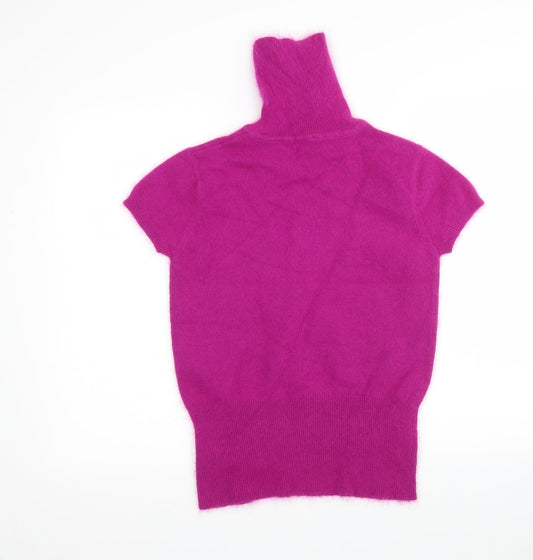 Nuna Lie Womens Pink Roll Neck Polyamide Pullover Jumper Size S