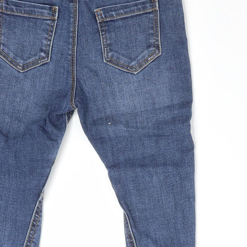 George Boys Blue Cotton Jeans Size 12-18 Months