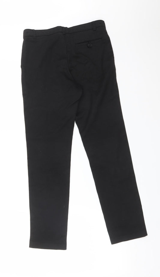 George Boys Black Polyester Dress Pants Trousers Size 11-12 Years Regular