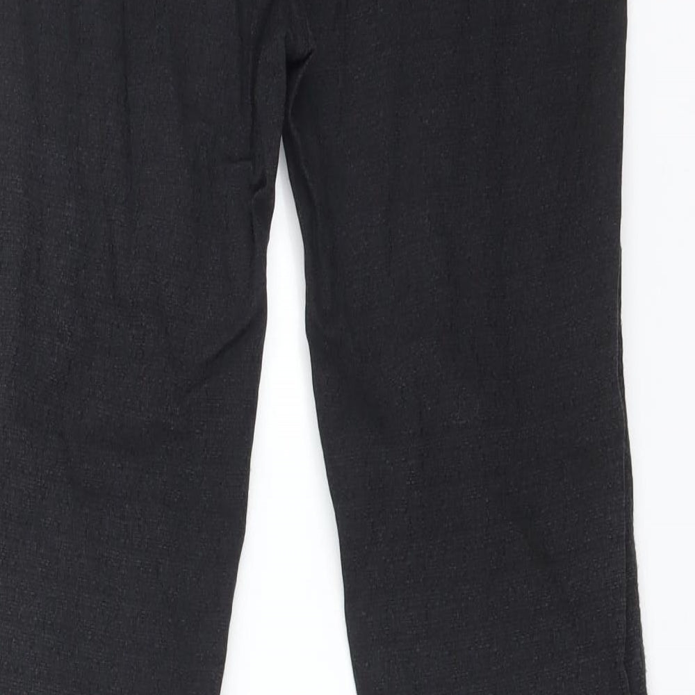Preworn Womens Black Cotton Jegging Trousers Size XL L28 in Regular