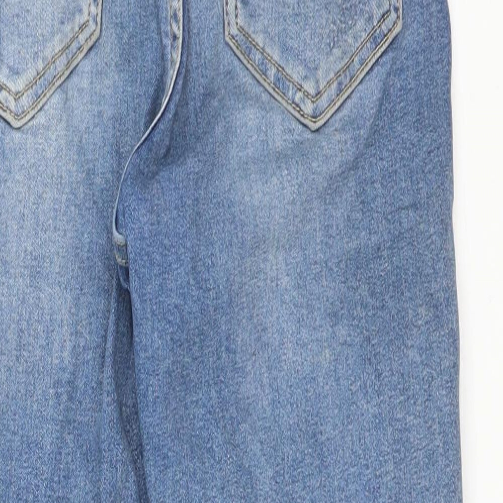 Topshop Womens Blue Cotton Skinny Jeans Size 26 L28 in Regular