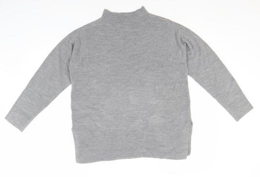 Marks and Spencer Womens Grey High Neck Pullover Jumper Size M