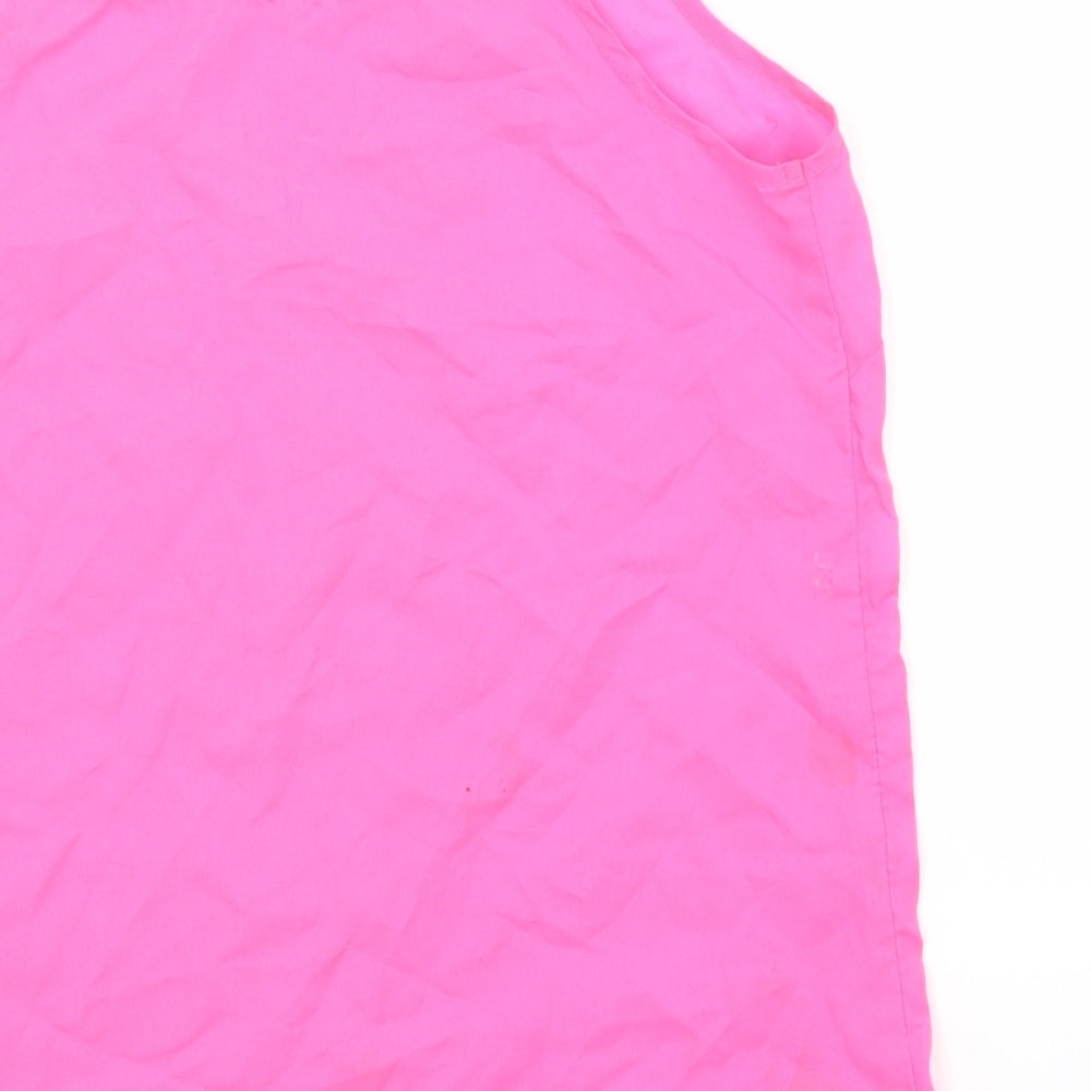 George Girls Pink Polyester Basic Tank Size 13-14 Years Off the Shoulder