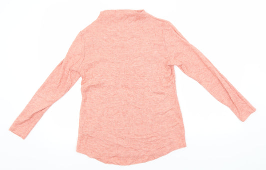 Klass Womens Pink High Neck Pullover Jumper Size S