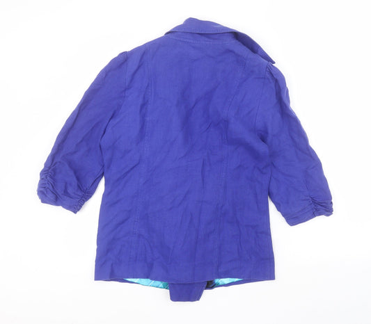 Per Una Womens Blue Jacket Size 14