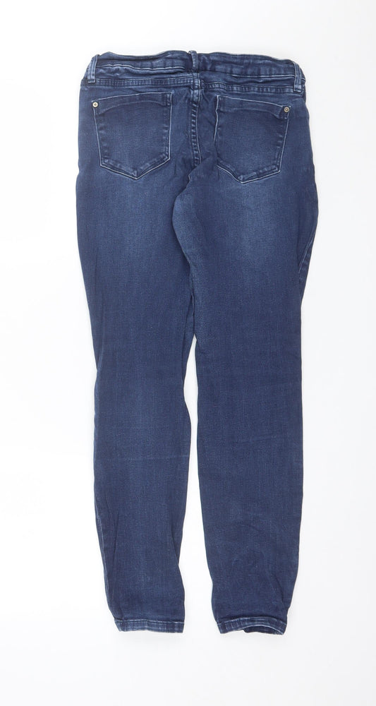 Just Fabulous Womens Blue Cotton Skinny Jeans Size 27 in L27 in Regular