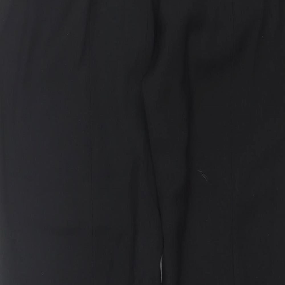 John Lewis Womens Black Polyester Dress Pants Trousers Size 12 L25 in Regular