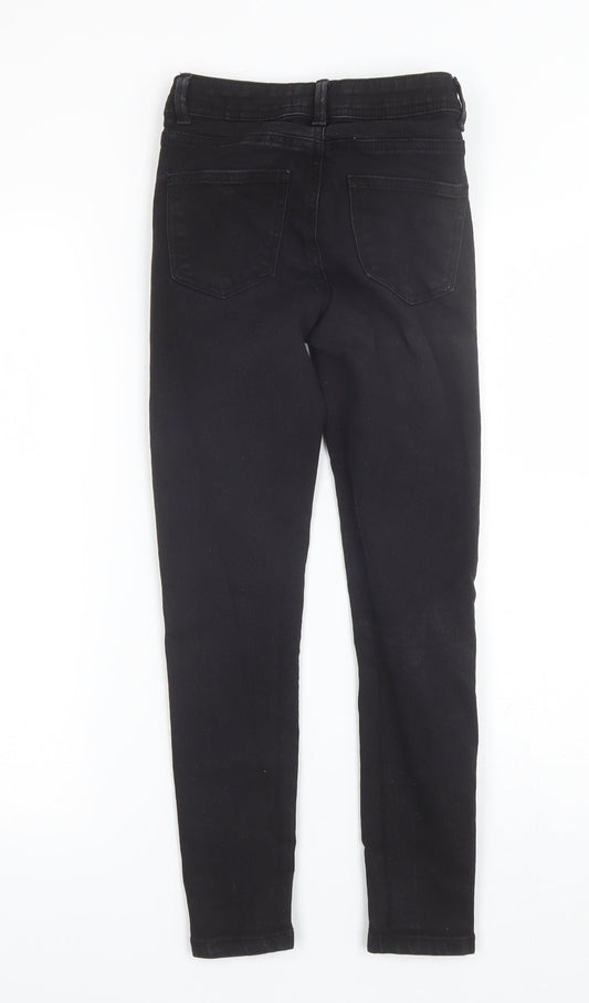 Denim Co Womens Black Cotton Skinny Jeans Size 6 L24 in Regular