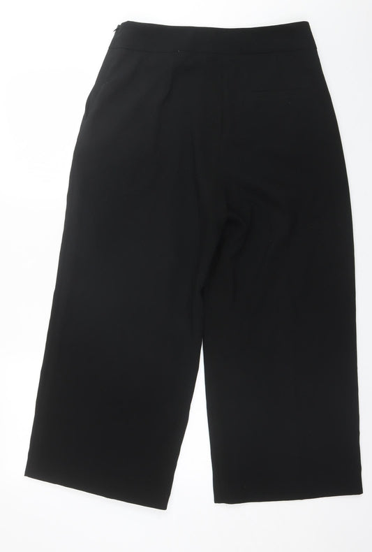 Marks and Spencer Womens Black Polyester Dress Pants Trousers Size 14 L24 in Regular