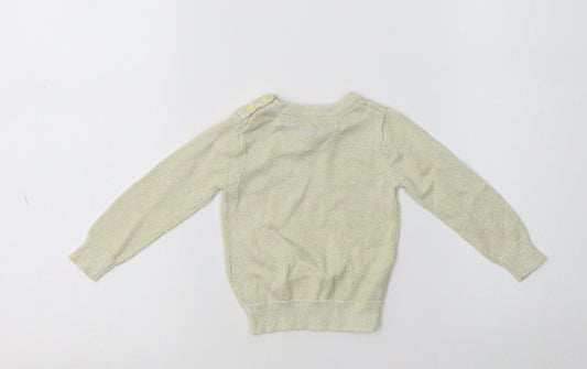 Aygey Baby Gold Viscose Pullover Jumper Size 6-9 Months