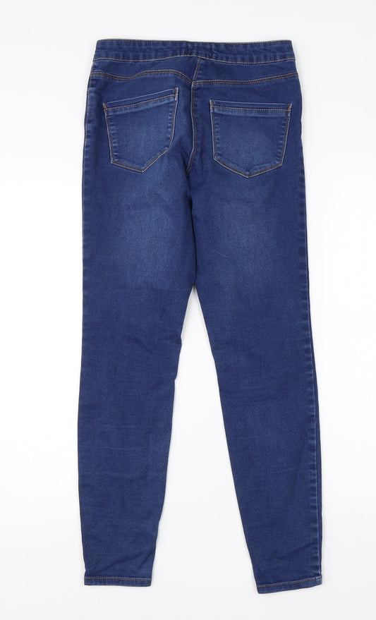 / Denim Womens Blue Cotton Skinny Jeans Size 10 L24 in Regular