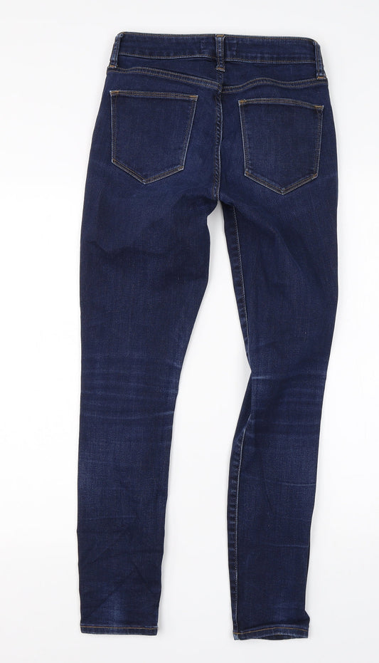 Gap Womens Blue Cotton Skinny Jeans Size 26 in L28 in Regular