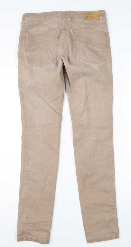 Dranella Womens Brown Cotton Straight Jeans Size 36 L30 in Slim