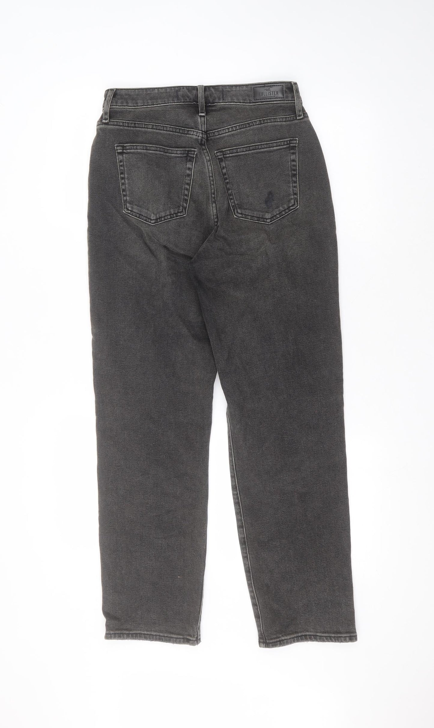 Hollister Mens Black  Cotton Straight Jeans Size 27 in L27 in Regular