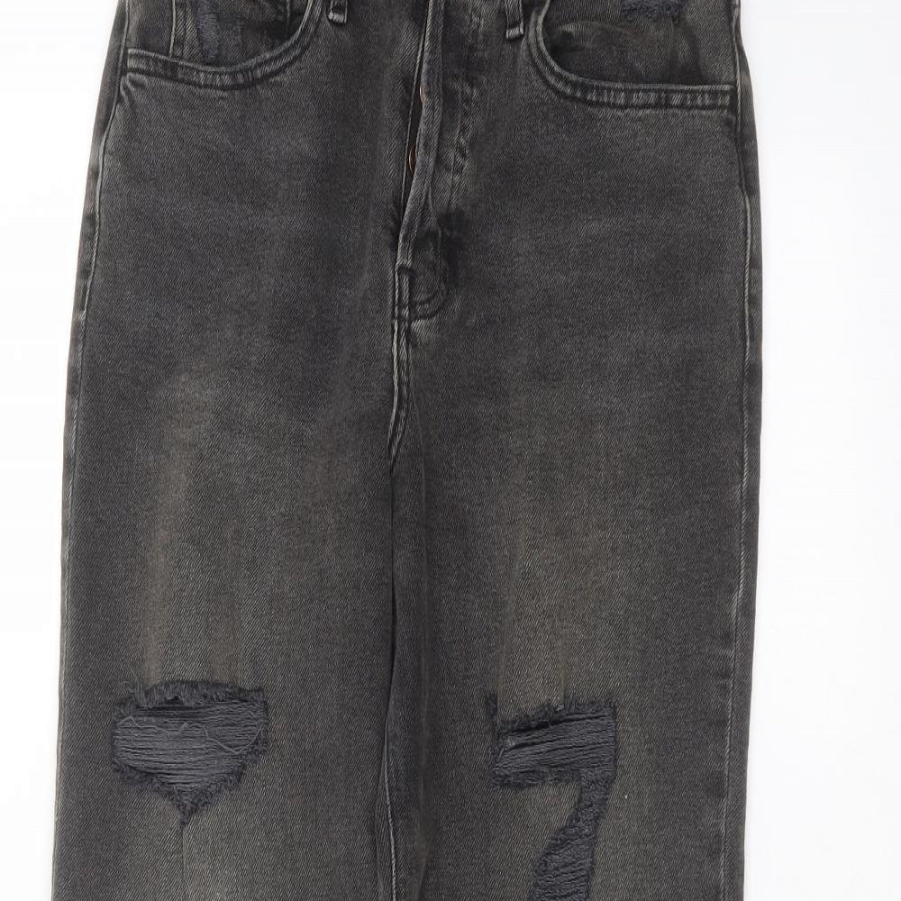 Hollister Mens Black  Cotton Straight Jeans Size 27 in L27 in Regular