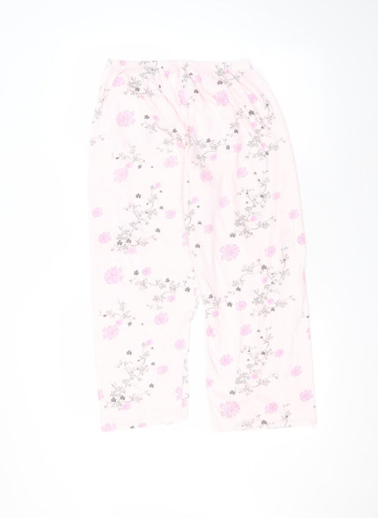 BM Womens Pink Polyester Trousers Size 12 L22 in Regular