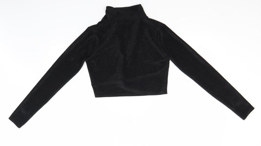 Fashionkilla Womens Black Jacket Size 12