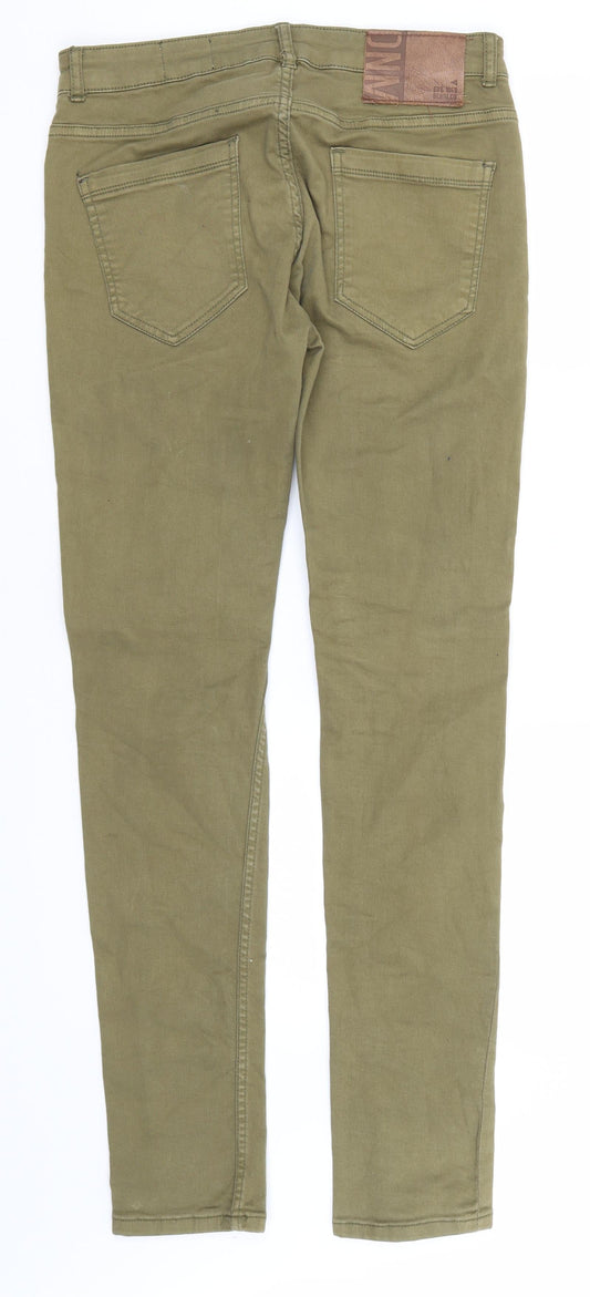 Denim & Co. Mens Green Cotton Skinny Jeans Size 30 in L32 in Regular