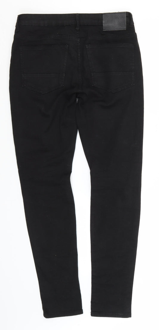 Denim & Co. Womens Black Cotton Skinny Jeans Size 30 in L30 in Regular