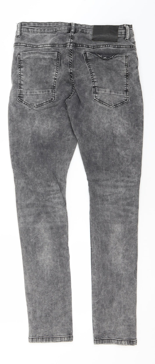 Denim & Co. Womens Grey Cotton Skinny Jeans Size 30 in L30 in Regular
