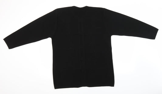 Paramor Womens Black Overcoat Coatigan Size M