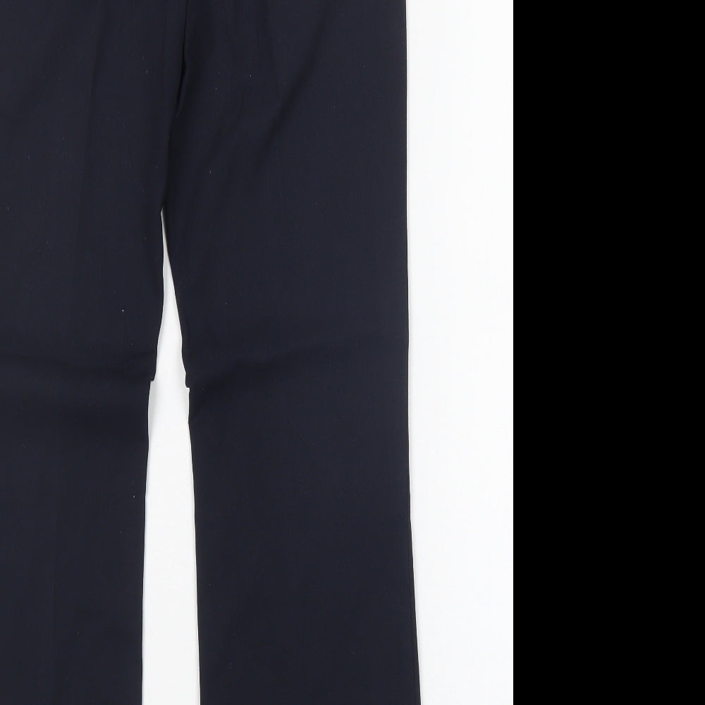 NEXT Womens Blue Polyester Trousers Size 8 L30 in Regular