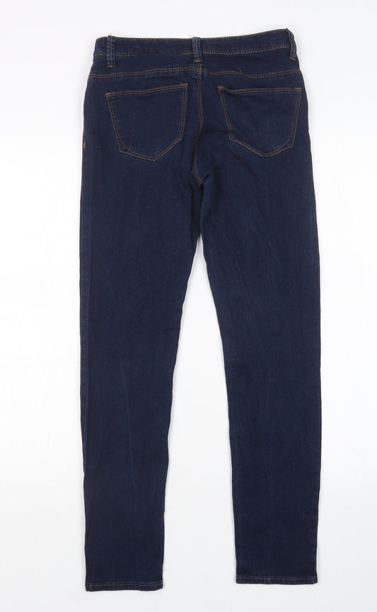 Denim co Womens Blue Cotton Skinny Jeans Size 6 L28 in Regular