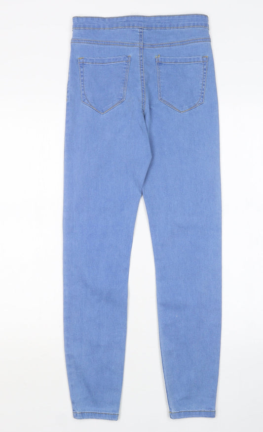 Denim Co Womens Blue Cotton Skinny Jeans Size 8 L28 in Regular