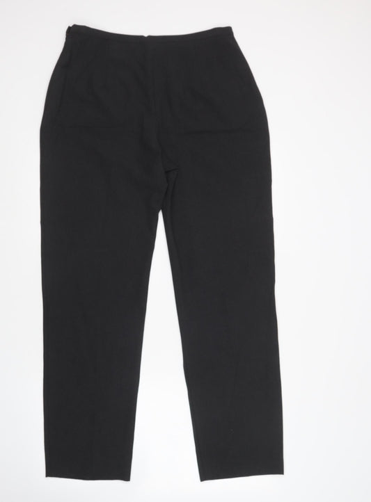 BHS Womens Grey Polyester Trousers Size 16 L32 in Regular