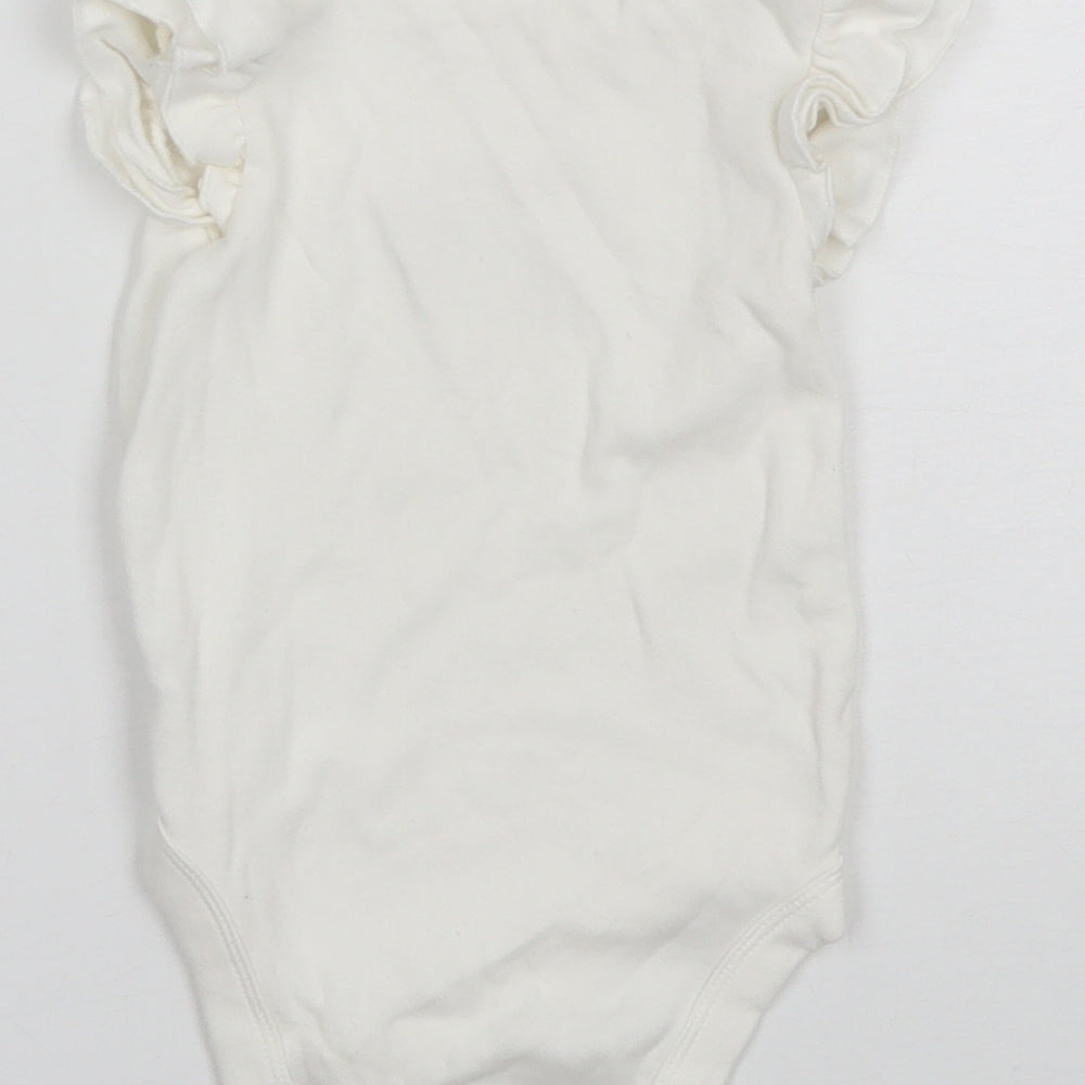 George Baby White Cotton Romper One-Piece Size 12-18 Months - Disney