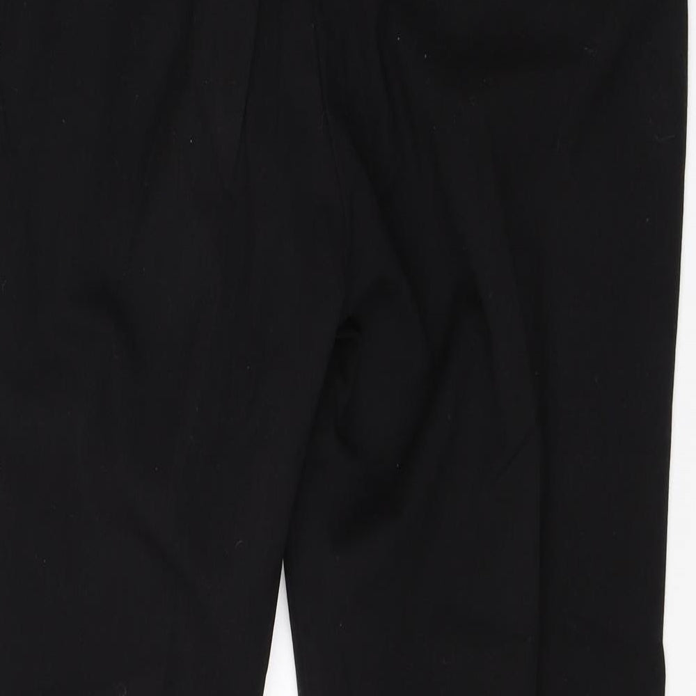 H&M Womens Black Viscose Dress Pants Trousers Size 10 L28 in Regular