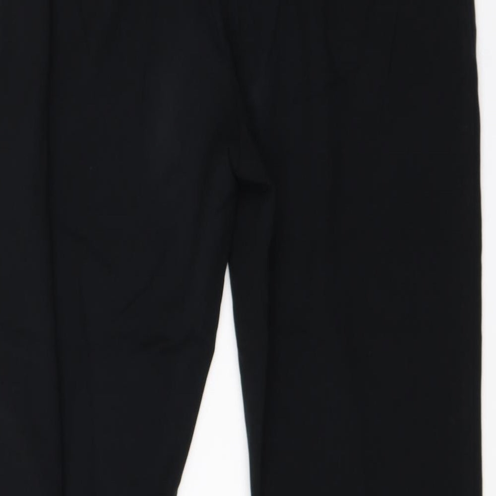 Per Una Womens Black Viscose Dress Pants Trousers Size 10 L26 in Regular