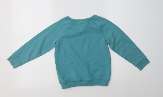 Nrxt Girls Green Cotton Pullover Sweatshirt Size 6 Years