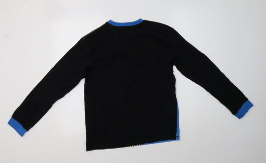 Newcastle United Boys Black Cotton Pyjama Top Size 13-14 Years