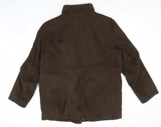 Marks and Spencer Womens Brown Overcoat Jacket Size L