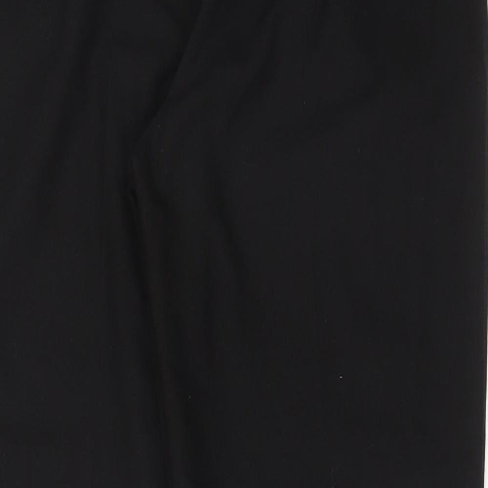 New Look Womens Black Polyester Carrot Trousers Size 8 L26 in Regular